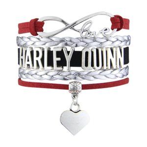 Harley Quinn- Infinity Love Bracelet: Heart Charm